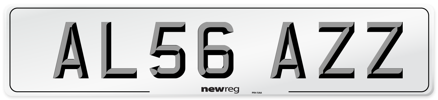 AL56 AZZ Number Plate from New Reg